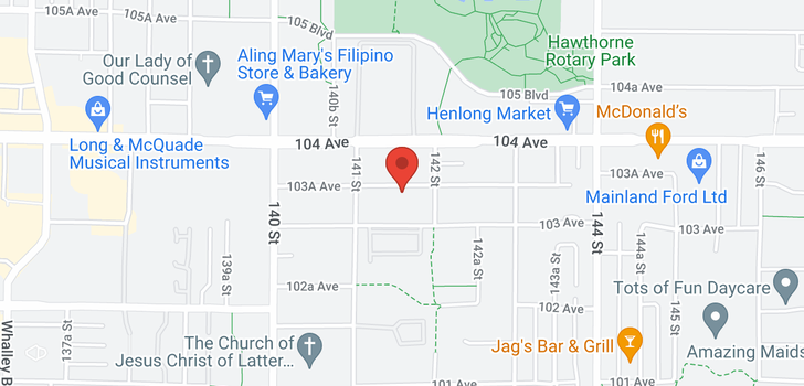 map of 205 14188 103A AVENUE